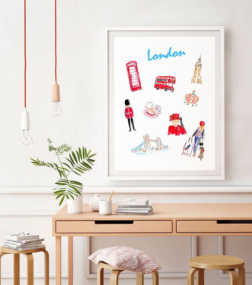 London Art Print - Travel Print Wall Art Collection-Di Lewis