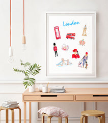 London Art Print - Travel Print Wall Art Collection-Di Lewis
