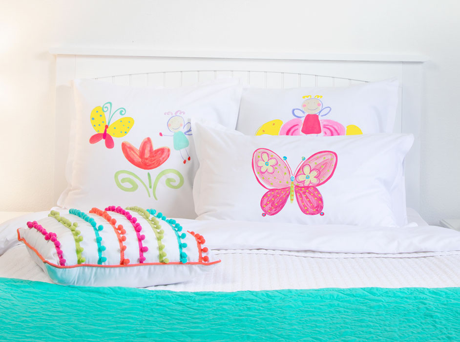 Madam Butterfly - Personalized Kids Pillowcase Collection-Di Lewis