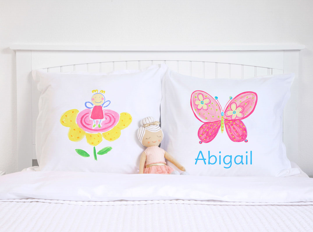 Madam Butterfly - Personalized Kids Pillowcase Collection-Di Lewis