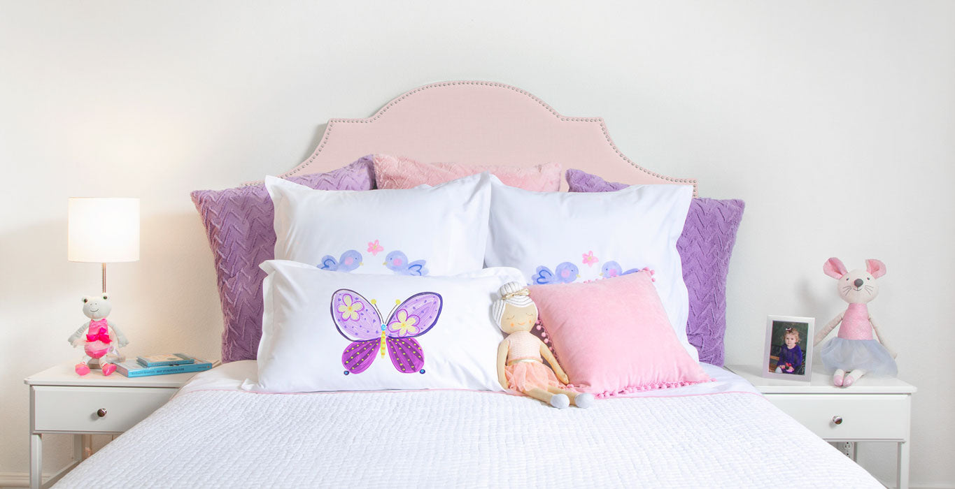 Madam Butterfly - Personalized Kids Pillowcase Collection-Di Lewis