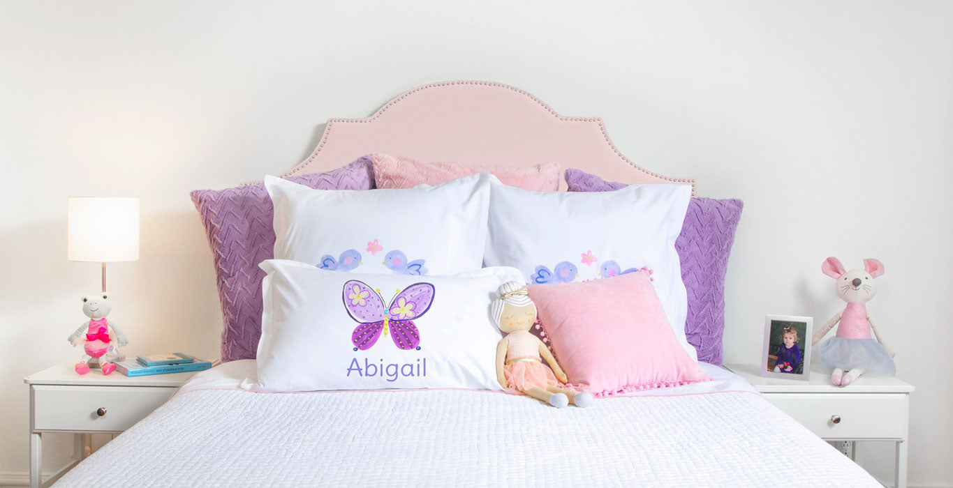 Madam Butterfly - Personalized Kids Pillowcase Collection-Di Lewis