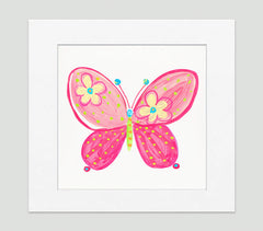 Madam Butterfly Art Print - Kids Wall Art Collection-Di Lewis