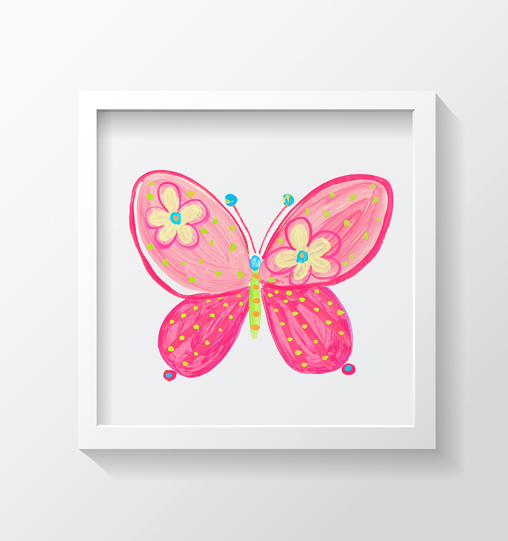 Madam Butterfly Art Print - Kids Wall Art Collection-Di Lewis