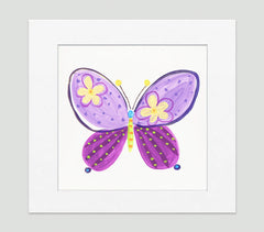 Madam Butterfly Art Print - Kids Wall Art Collection-Di Lewis