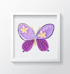 Madam Butterfly Art Print - Kids Wall Art Collection-Di Lewis