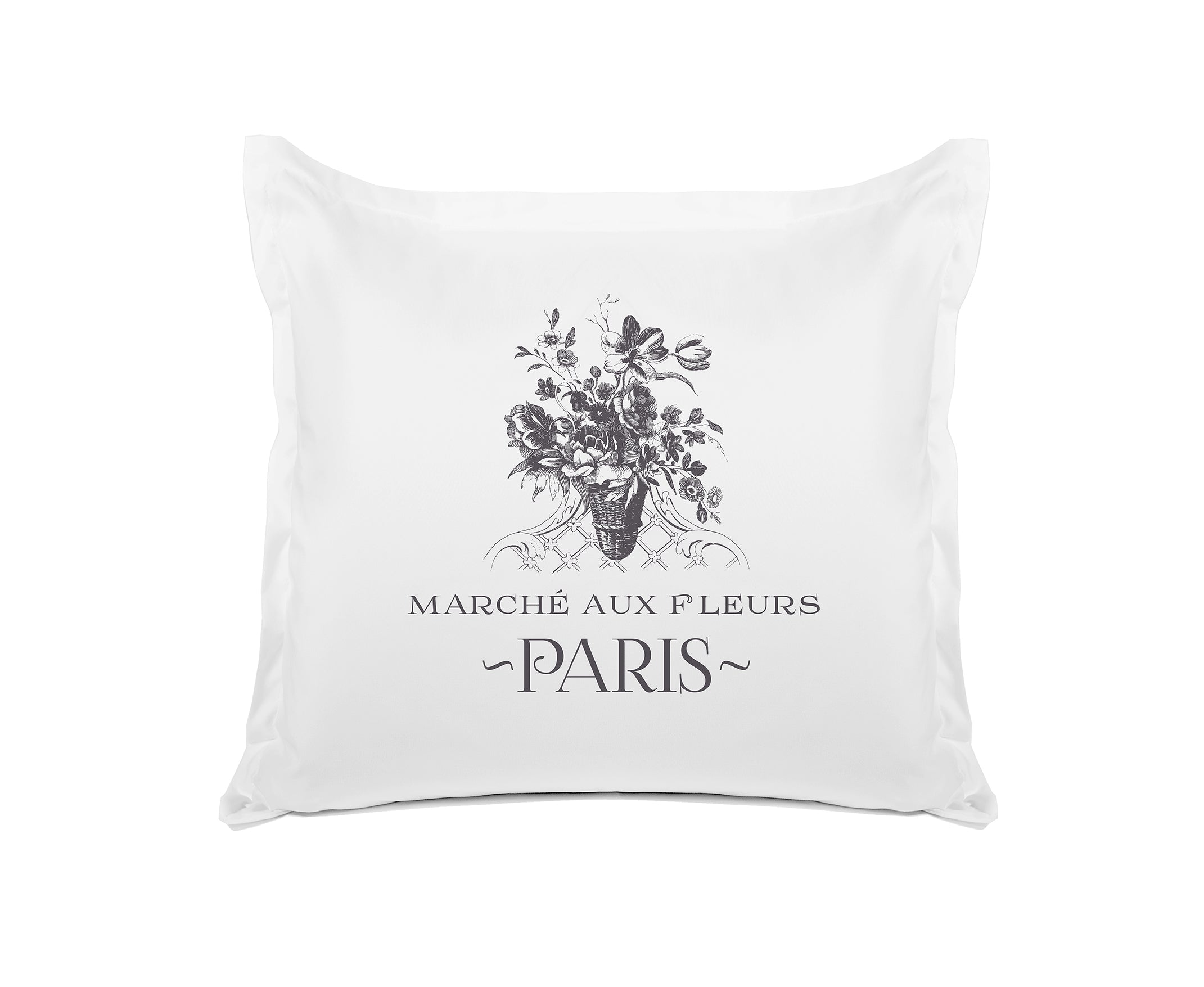 Marché Aux Fleurs Floral - Decorative Pillowcase Collection-Di Lewis