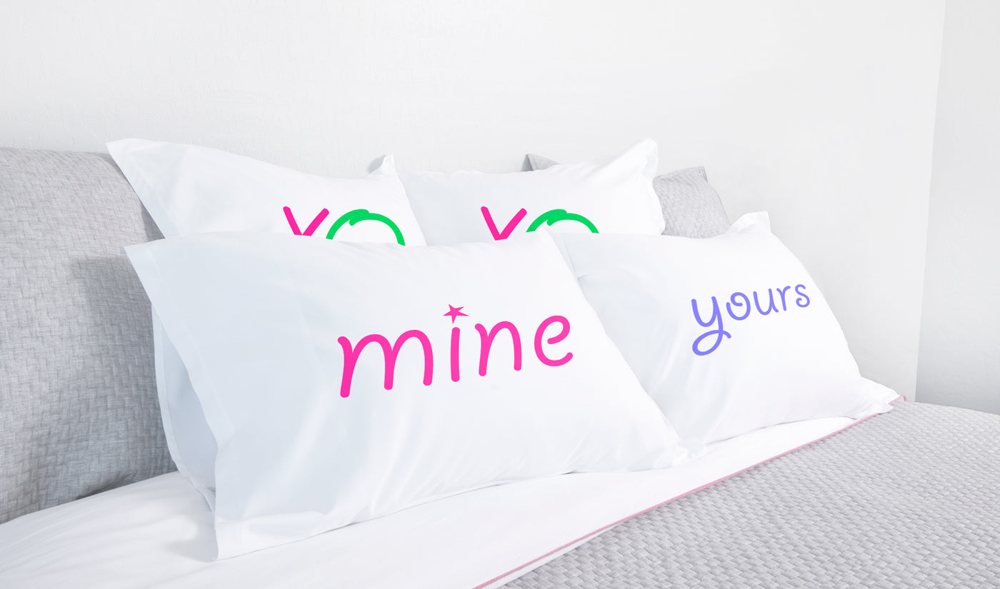 Mine, Yours - His & Hers Pillowcase Collection-Di Lewis