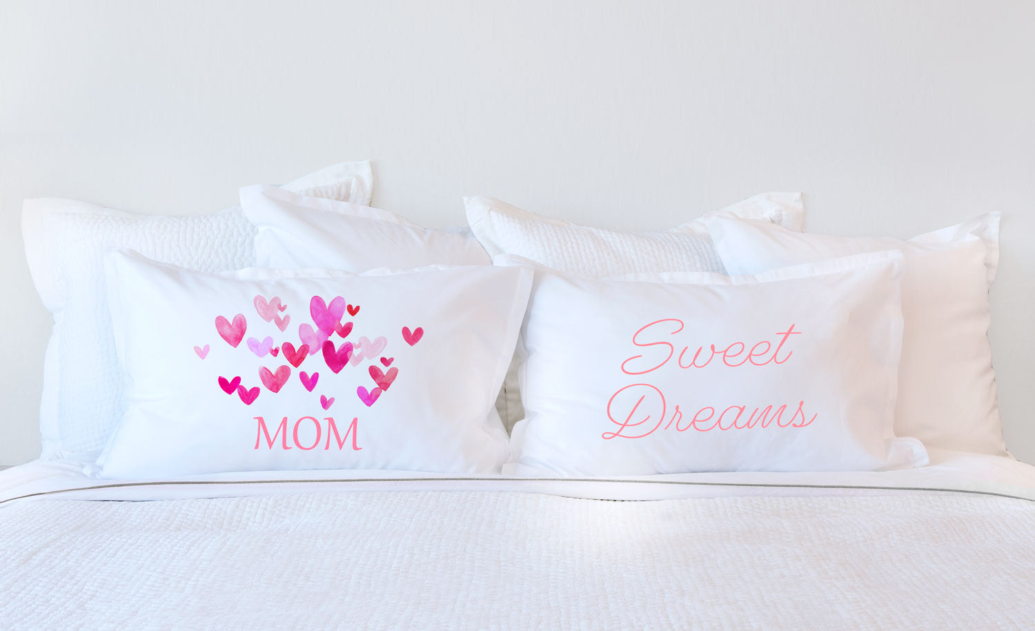 Pink Hearts Bursting – Mother’s Day Pillowcase Collection