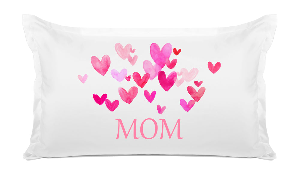Pink Hearts Bursting – Mother’s Day Pillowcase Collection