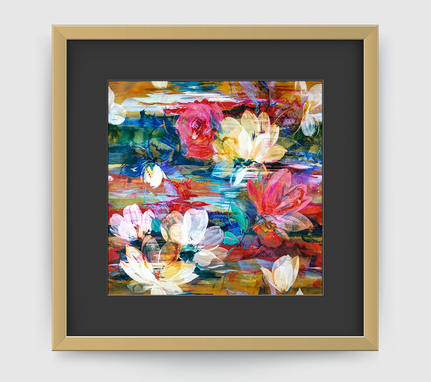 Monet Multi Art Print - Impressionist Art Wall Decor Collection-Di Lewis