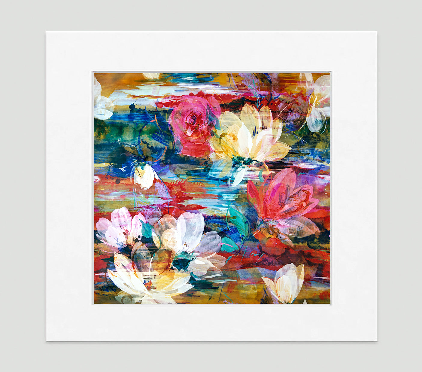 Monet Multi Art Print - Impressionist Art Wall Decor Collection-Di Lewis