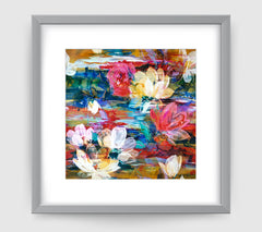 Monet Multi Art Print - Impressionist Art Wall Decor Collection-Di Lewis