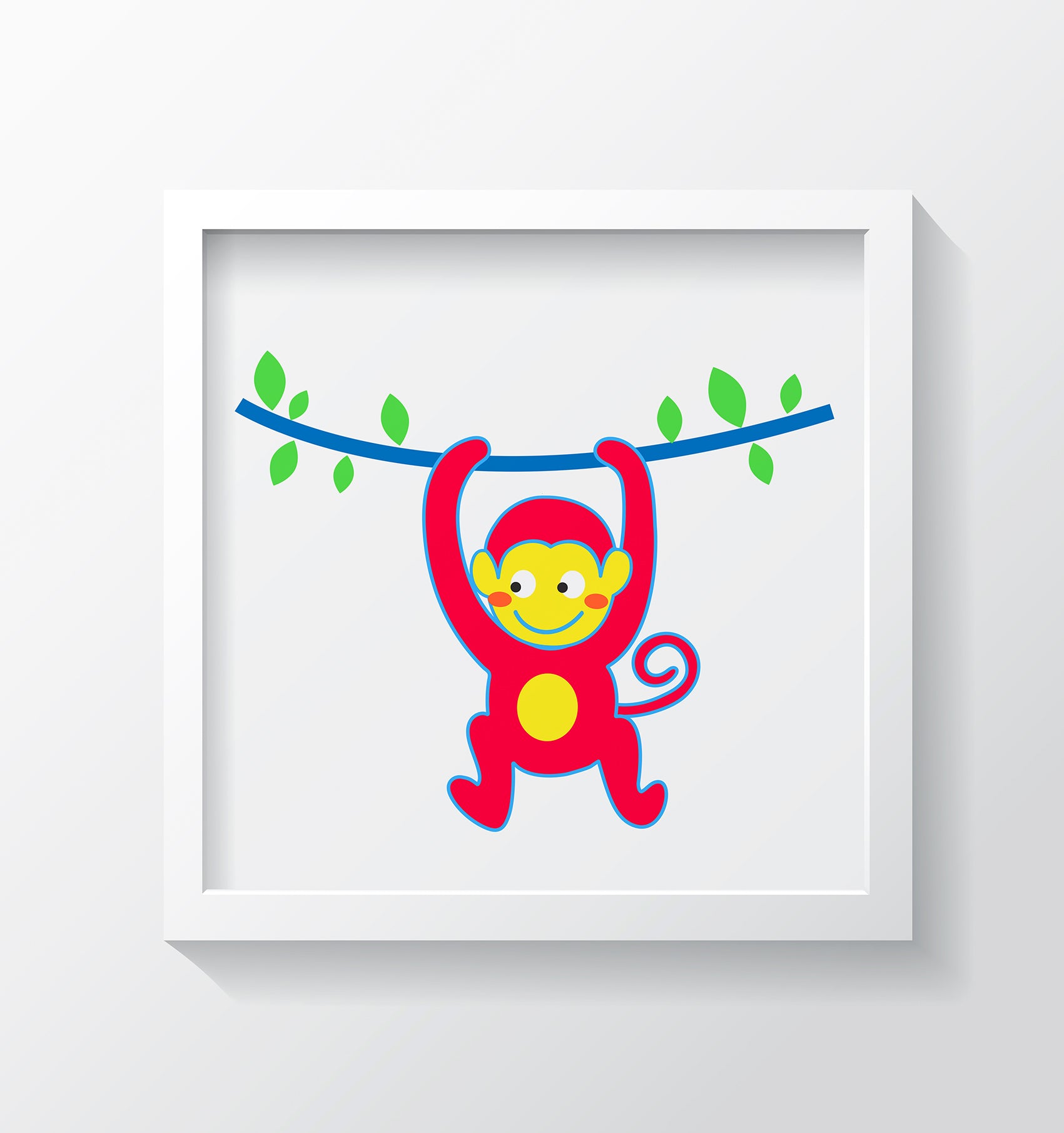 Monkey Business Art Print - Kids Wall Art Collection-Di Lewis