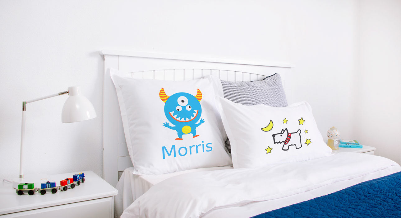 Blue Monster - Personalized Kids Pillowcase Collection