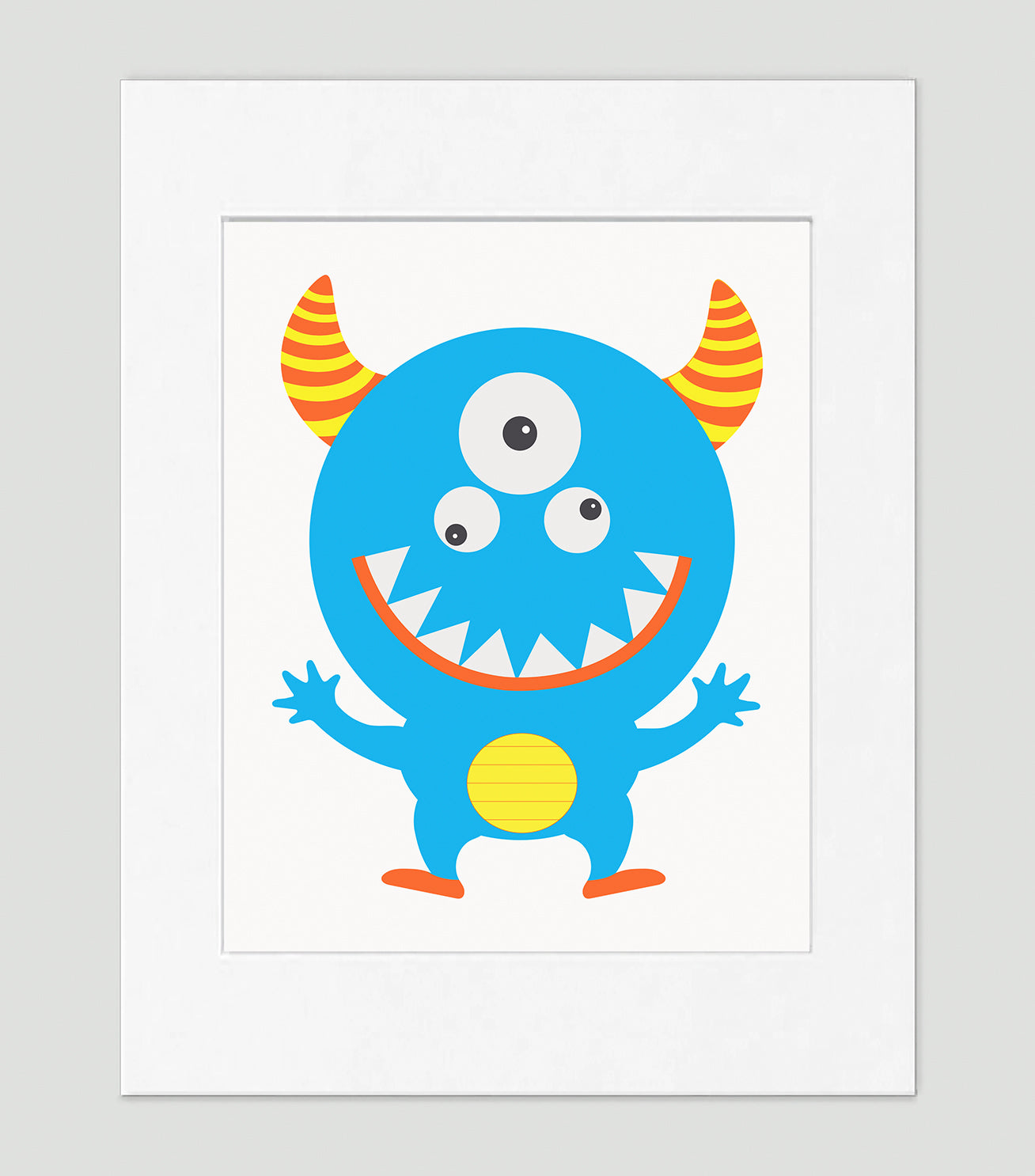 Funny Monster - Kids Wall Art Collection-Di Lewis