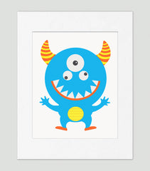 Funny Monster - Kids Wall Art Collection-Di Lewis