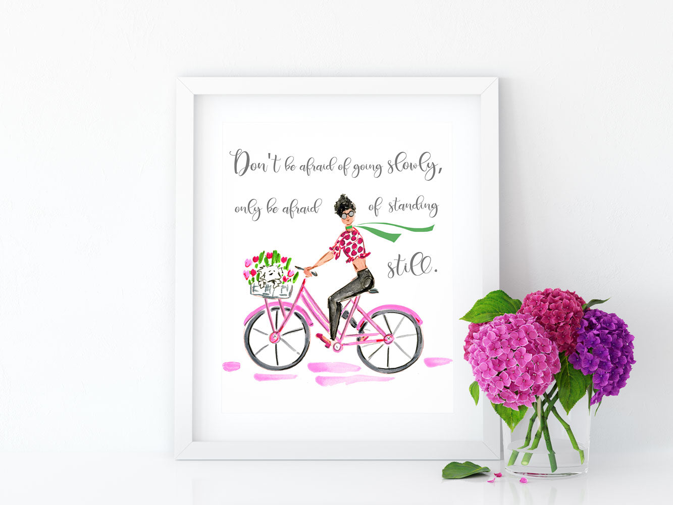 Moving Along Art Print - Fashion Illustration Wall Art Collection-Di Lewis