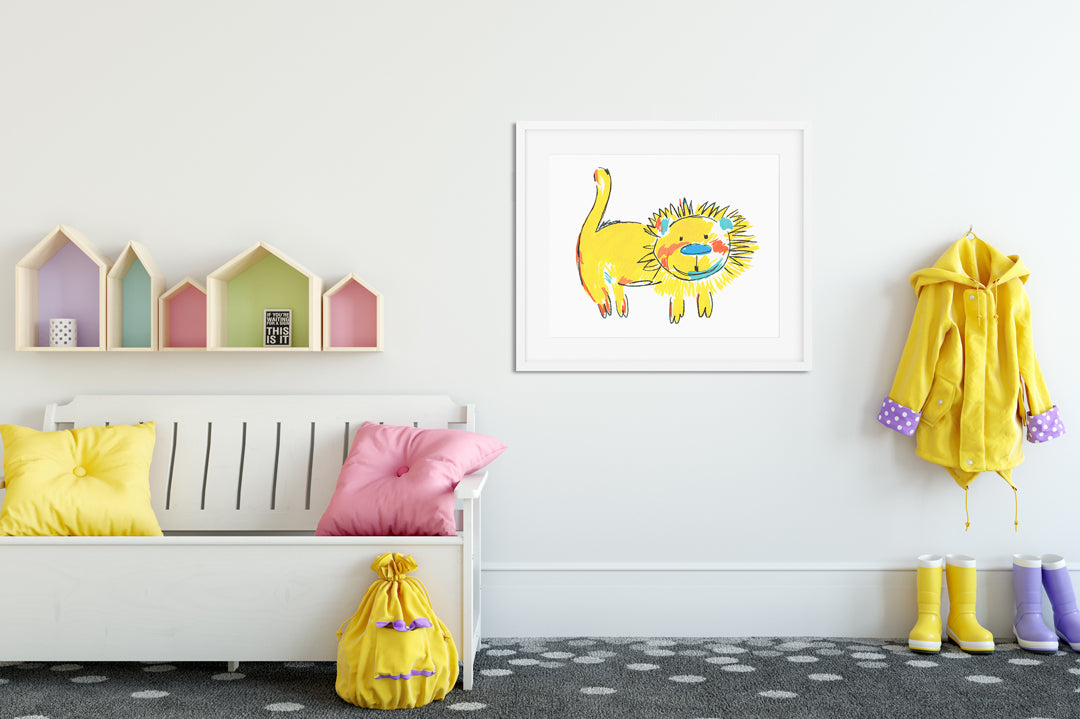 Mr Leo Art Print - Kids Wall Art Collection-Di Lewis