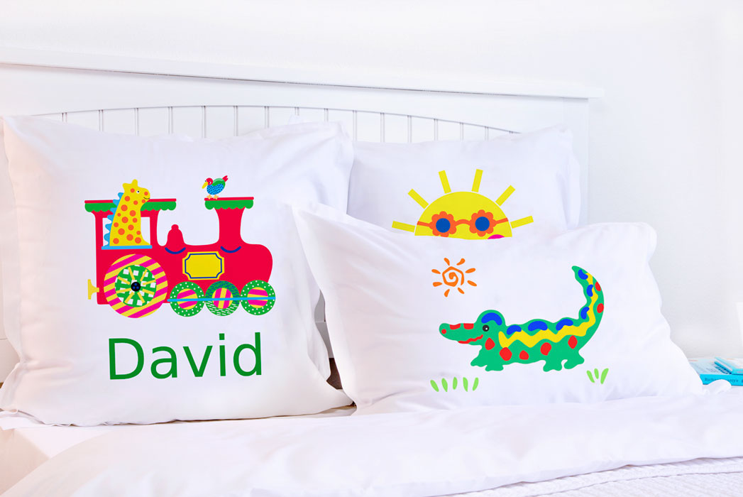Animal Train - Personalized Kids Pillowcase Collection