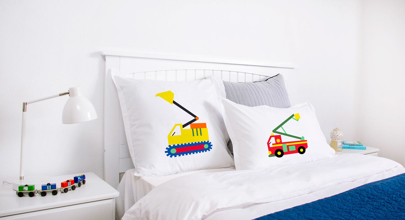 Bulldozer - Personalized Kids Pillowcase Collection