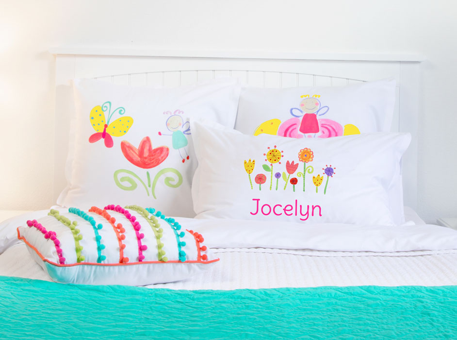 Floral Garden - Personalized Kids Pillowcase Collection