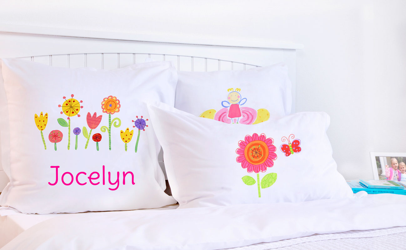 Floral Garden - Personalized Kids Pillowcase Collection