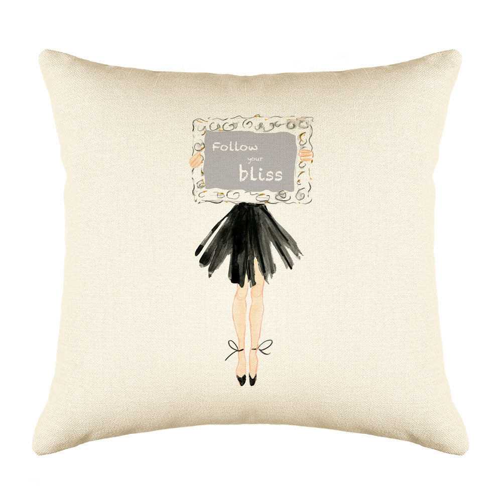 My Way Throw Pillow Cover - Fashion Illustrations Throw Pillow Cover Collection-Di Lewis