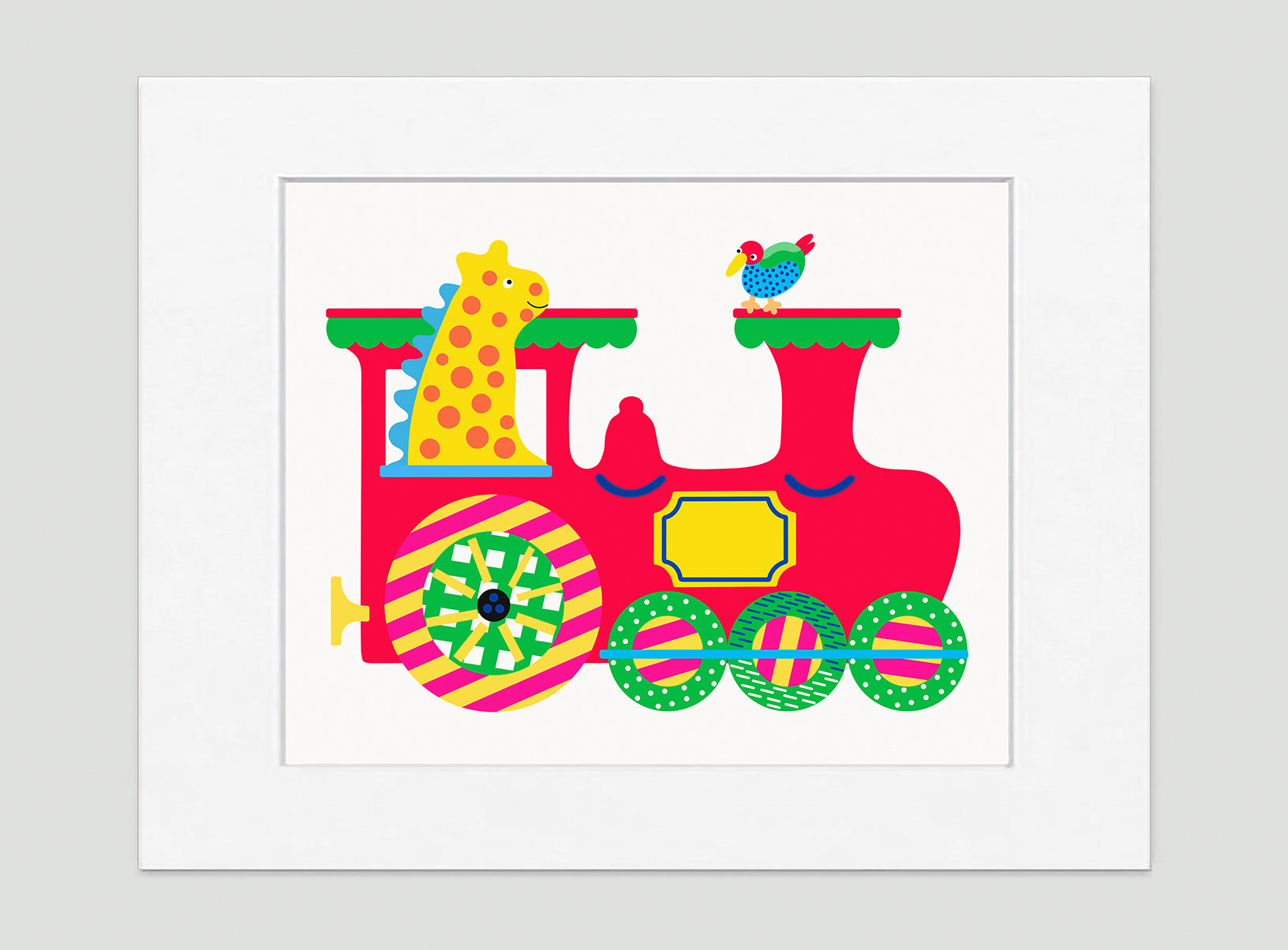 My Choo Choo Art Print - Kids Wall Art Collection-Di Lewis