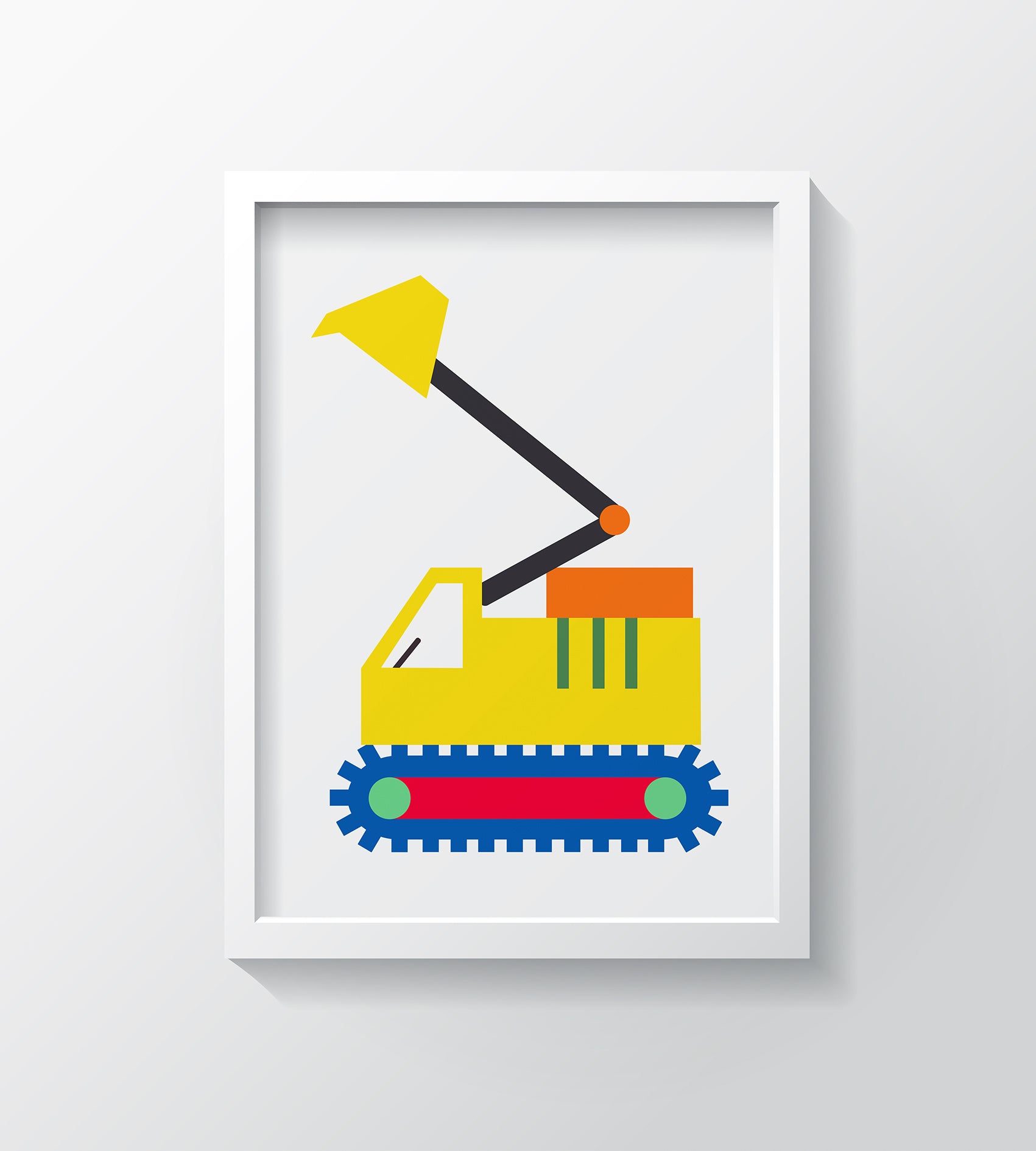 My Digger Art Print - Kids Wall Art Collection-Di Lewis