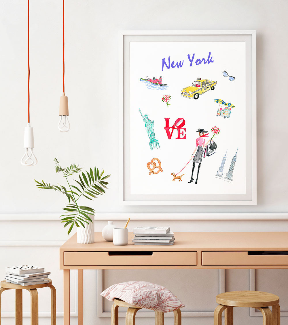 New York Art Print - Travel Print Wall Art Collection-Di Lewis