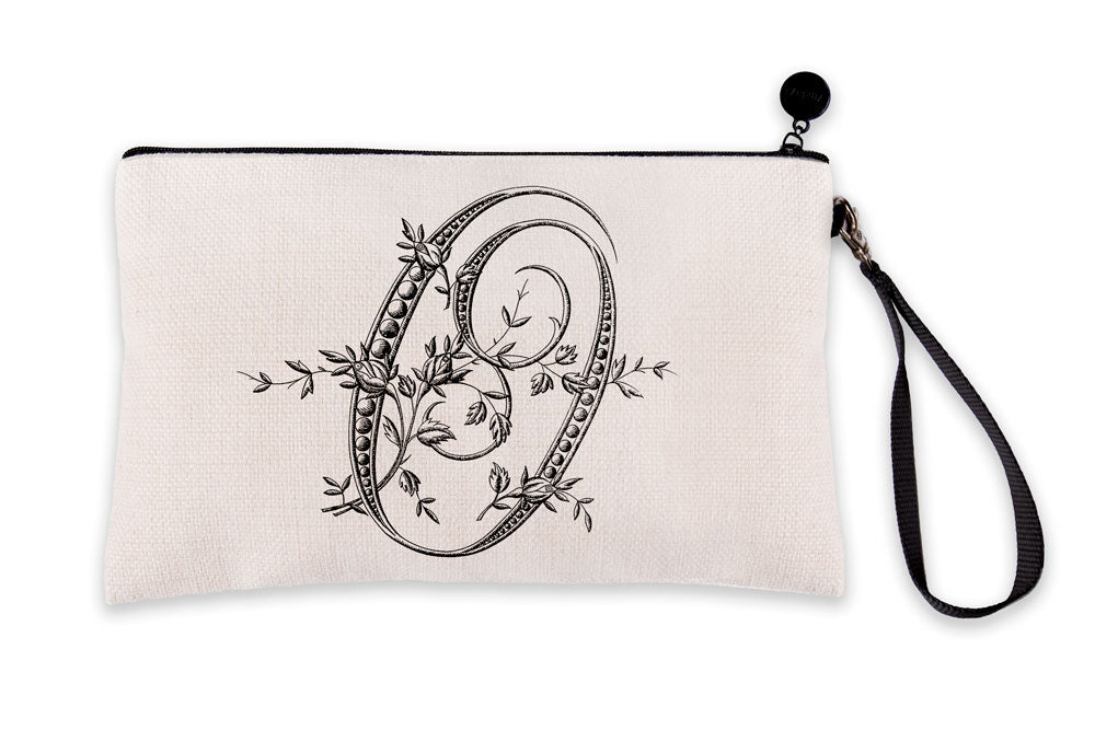 Vintage French Monogram Letter O Makeup Bag Vintage French Monogram Letter O Makeup Bag
