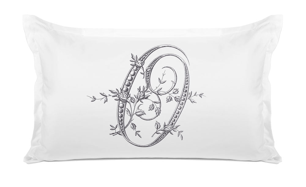 Vintage French Monogram Letter O Pillowcase