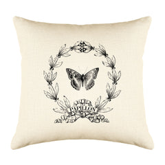 Papillon Butterfly Throw Pillow Cover - Decorative Designs Throw Pillow Cover Collection-Di Lewis