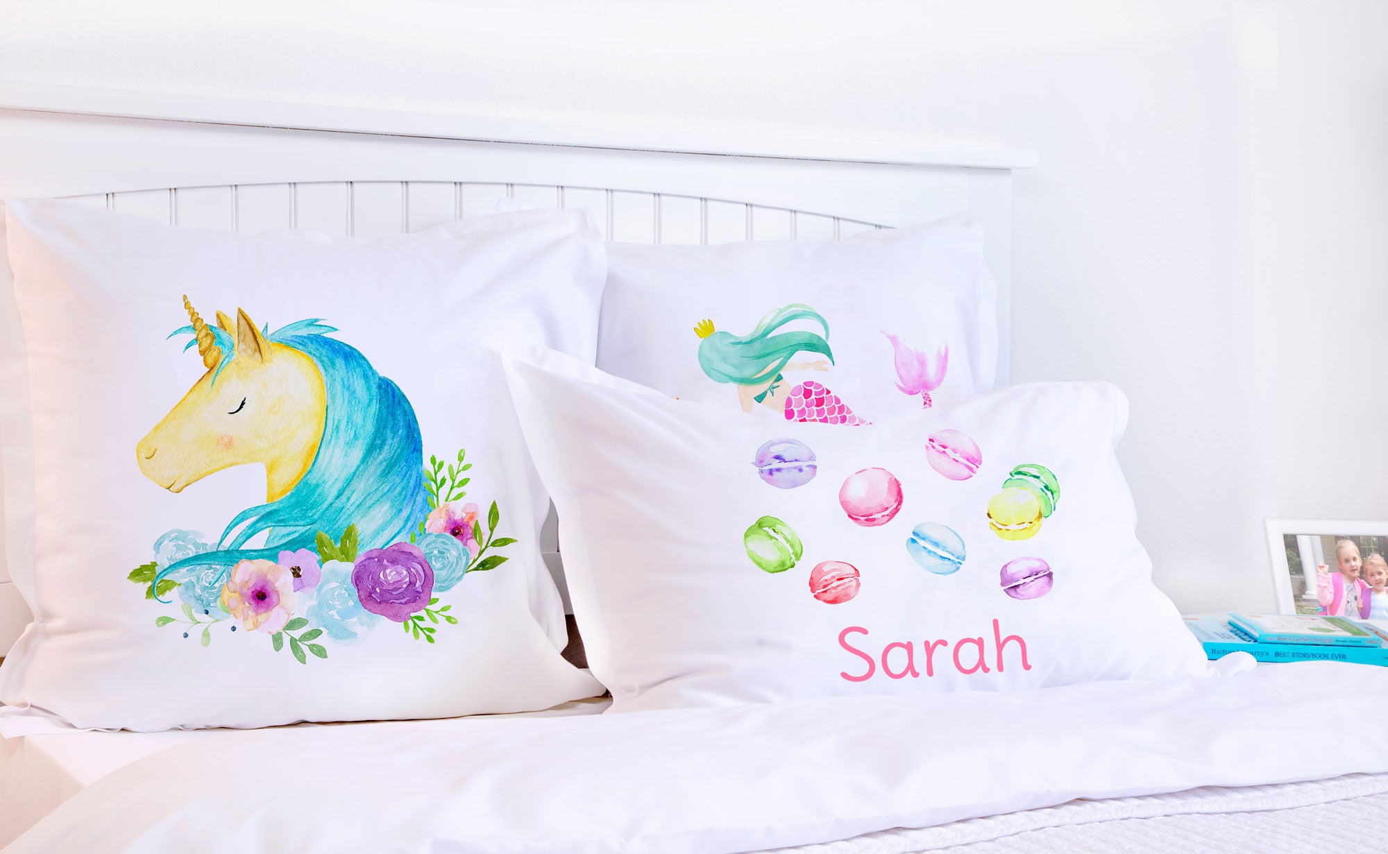 Pastel Macarons - Personalized Kids Pillowcase Collection