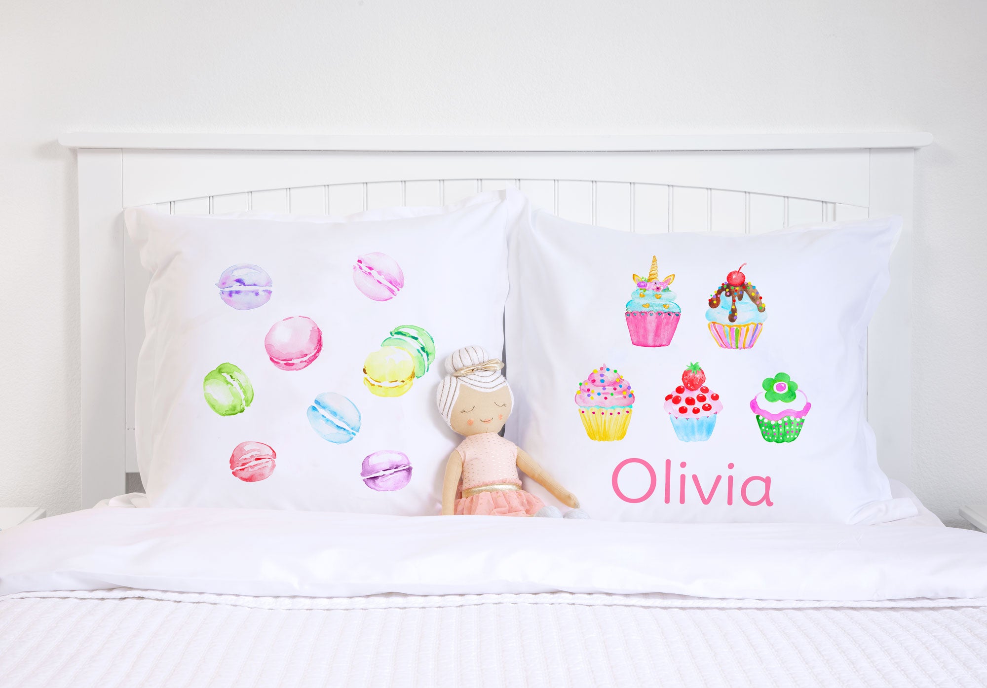 Pastel Macarons - Personalized Kids Pillowcase Collection