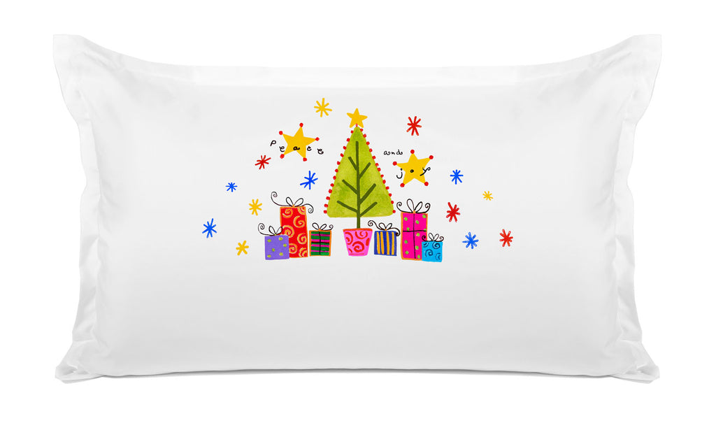 Christmas Tree Joy - Kids Personalized Pillowcase Collection Christmas Tree Joy - Kids Personalized Pillowcase Collection