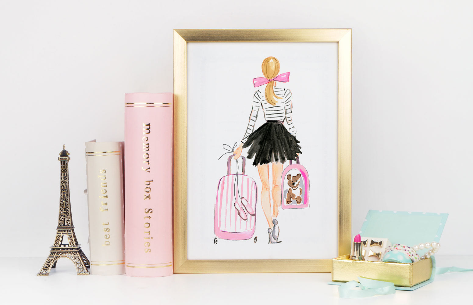 Perfectly Poised Art Print - Fashion Illustration Wall Art Collection-Di Lewis