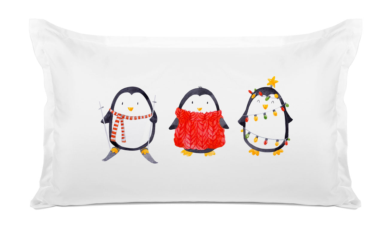 Christmas Penguins - Kids Personalized Pillowcase Collection