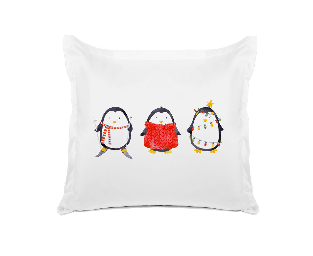 Christmas Penguins - Kids Personalized Pillowcase Collection