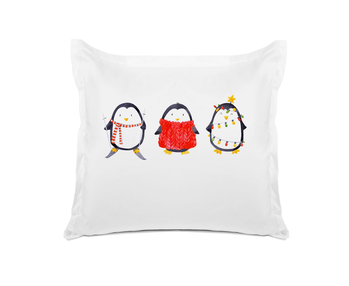 Christmas Penguins - Kids Personalized Pillowcase Collection