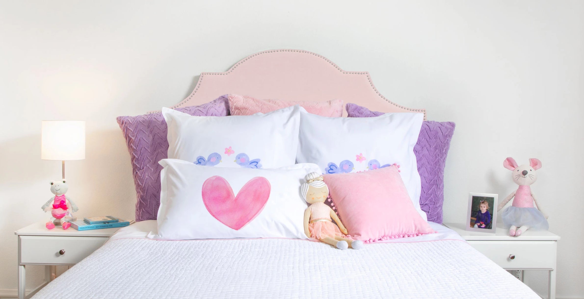 Pink Heart - Personalized Kids Pillowcase Collection