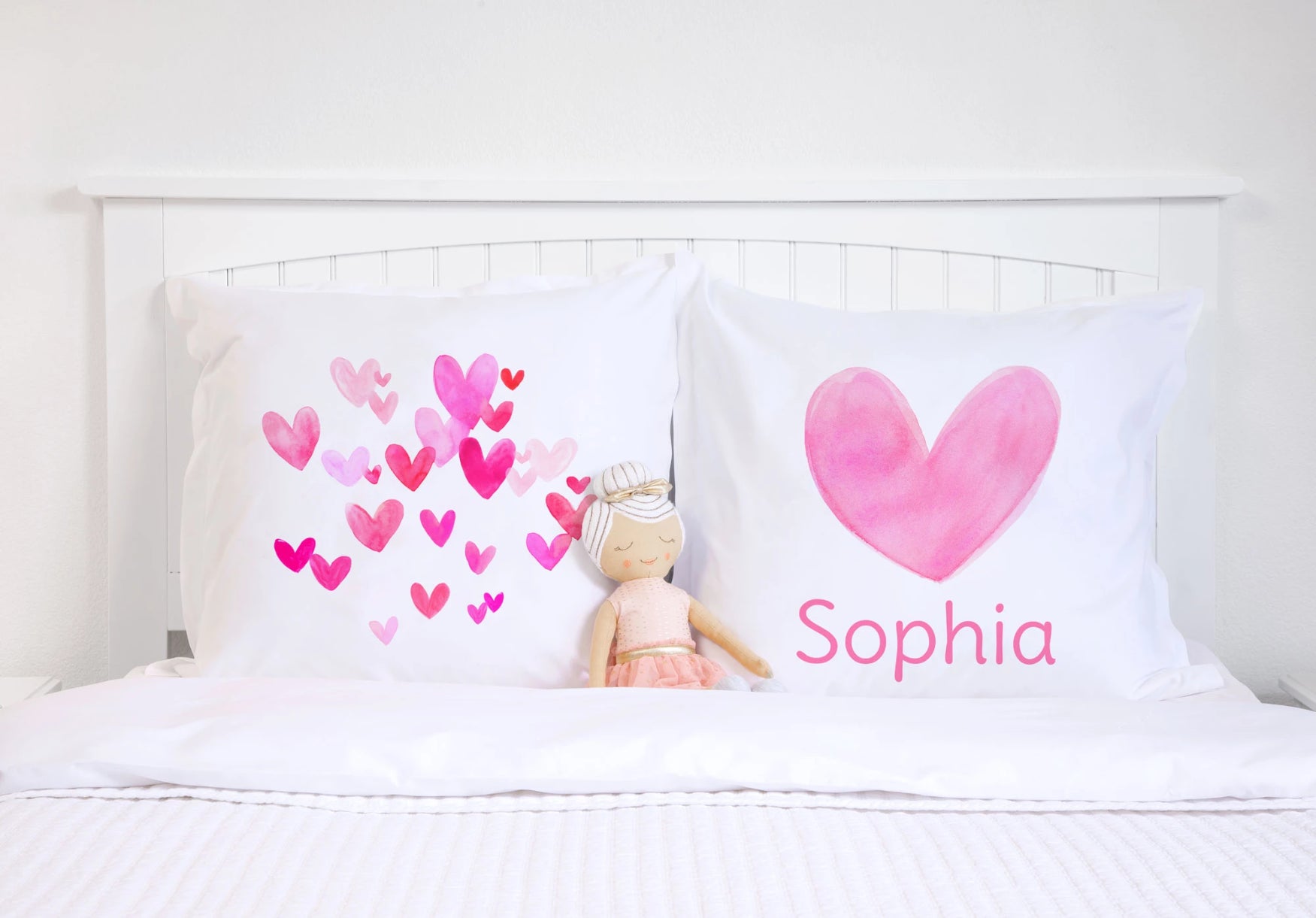 Pink Heart - Personalized Kids Pillowcase Collection