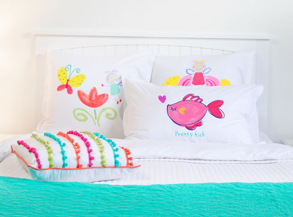 Pretty Pink Fish - Personalized Kids Pillowcase Collection