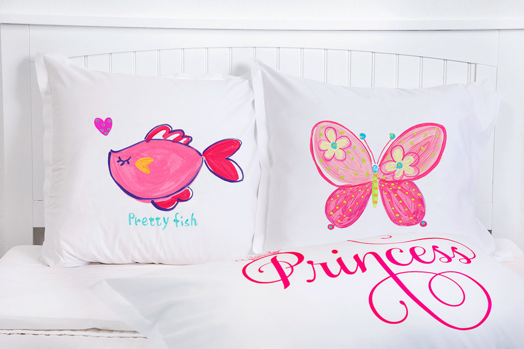 Pretty Pink Fish - Personalized Kids Pillowcase Collection