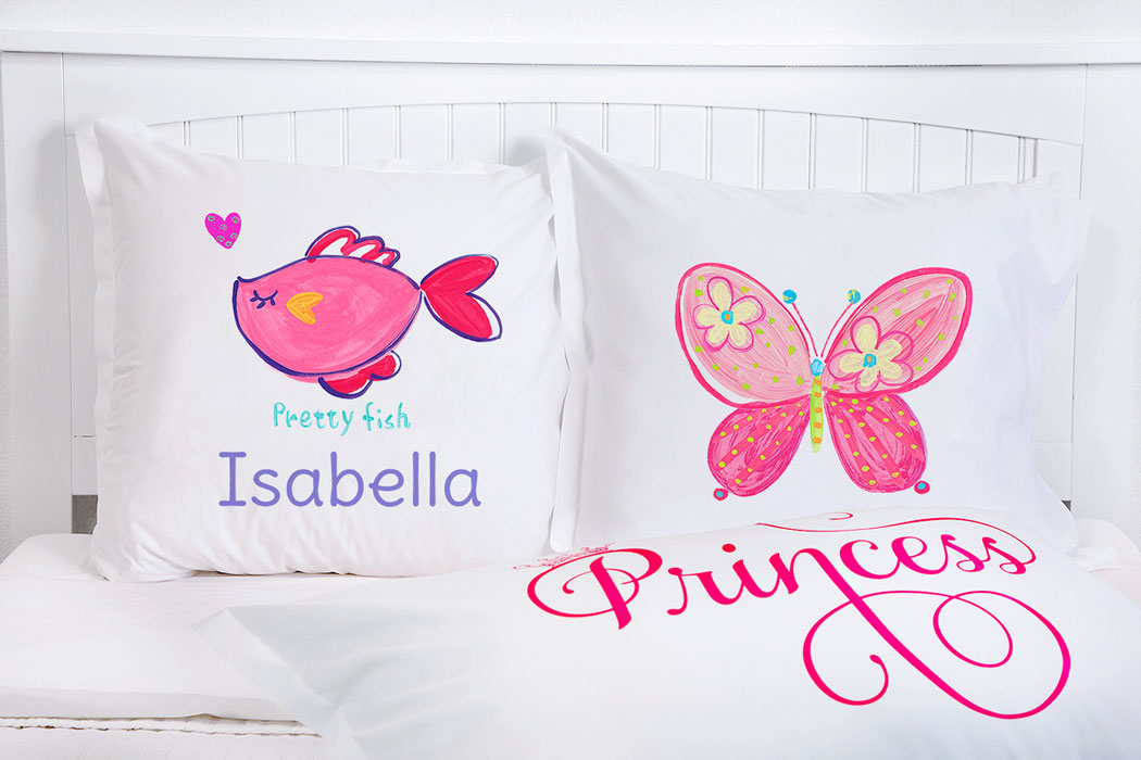 Pretty Pink Fish - Personalized Kids Pillowcase Collection