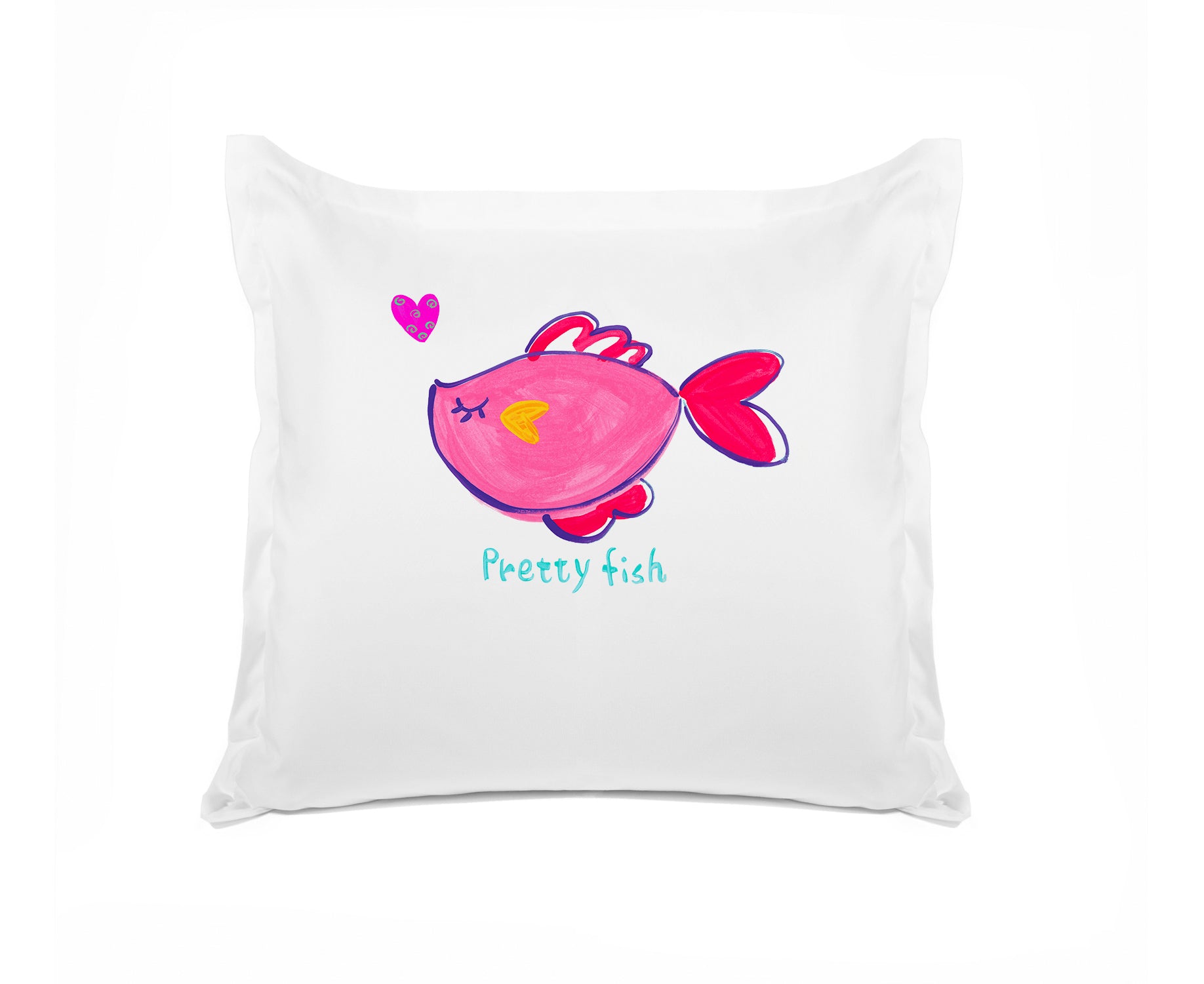 Pretty Pink Fish - Personalized Kids Pillowcase Collection