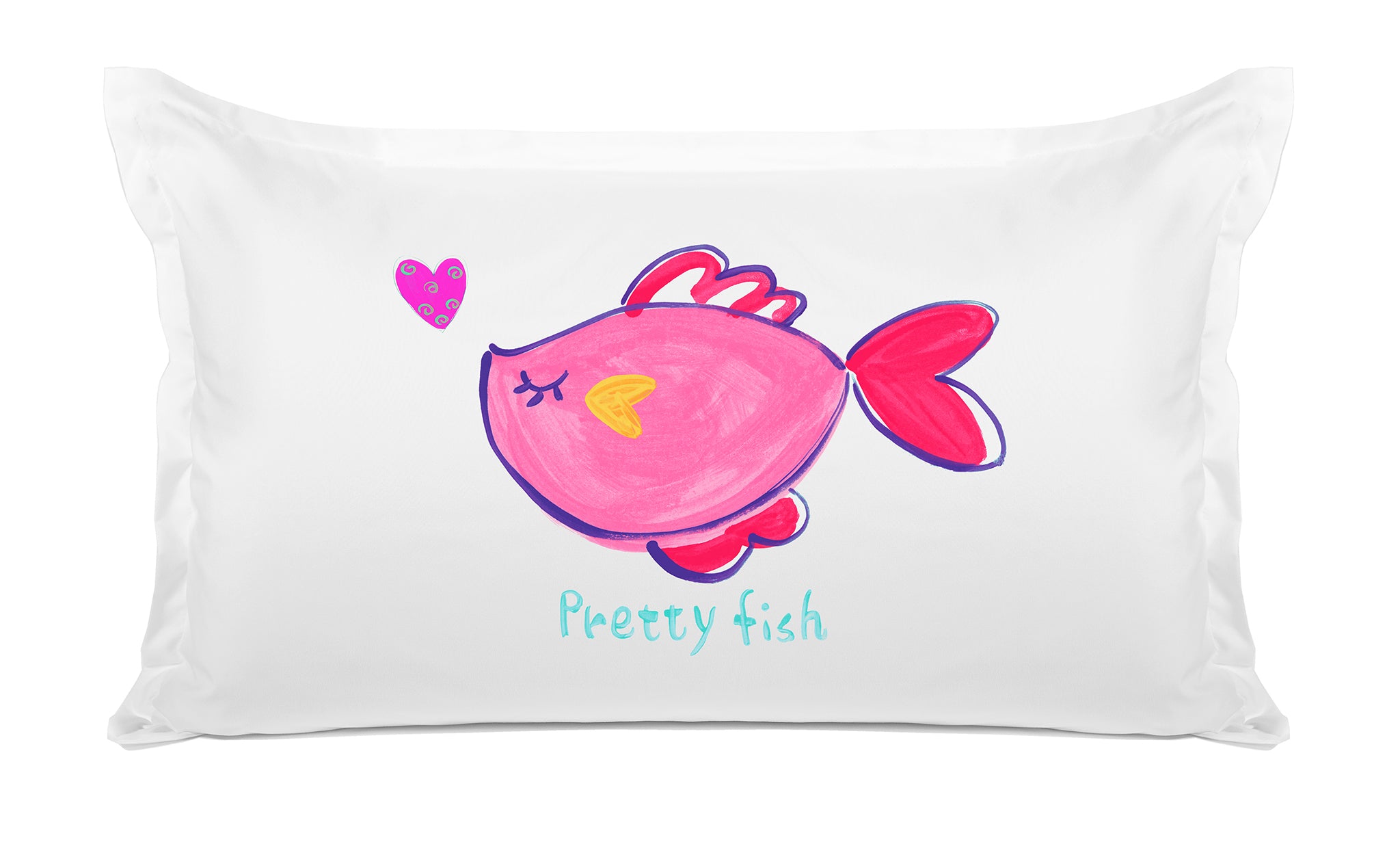 Pretty Pink Fish - Personalized Kids Pillowcase Collection