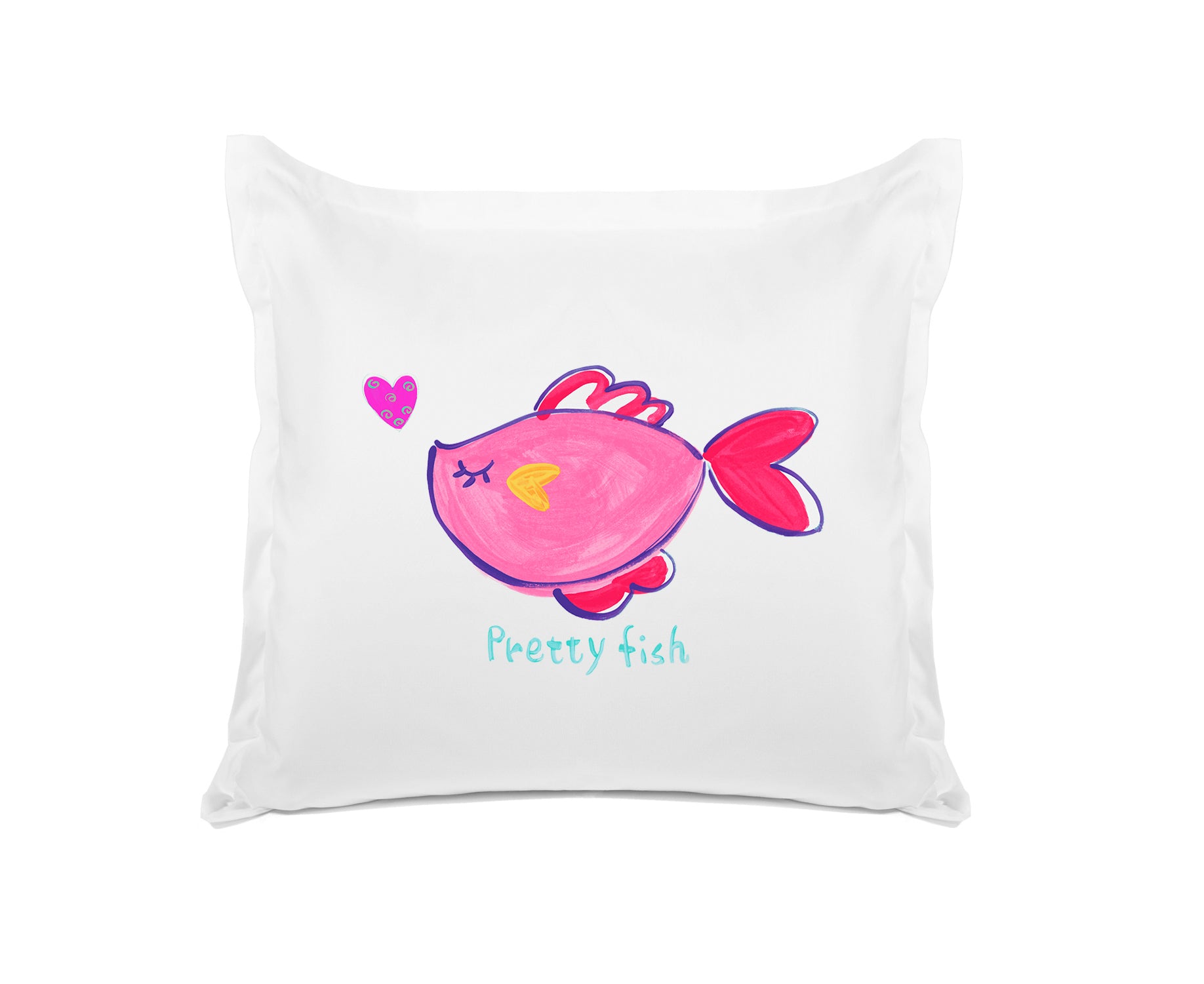 Pretty Pink Fish - Personalized Kids Pillowcase Collection