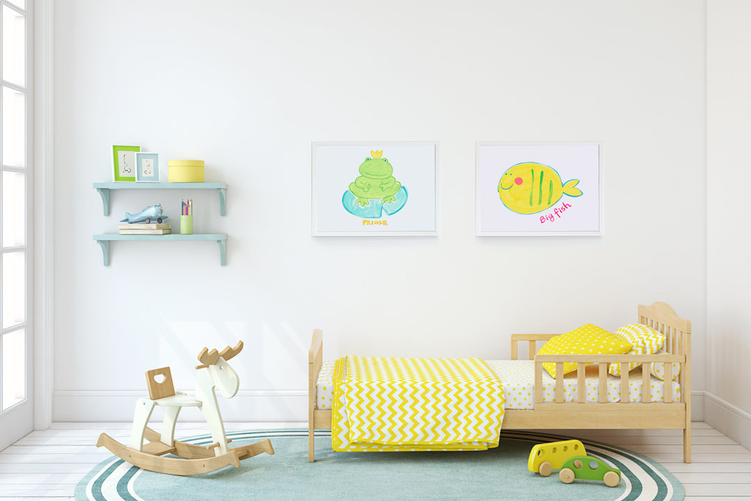 Prince Froggy Art Print - Kids Wall Art Collection-Di Lewis